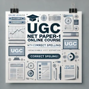 UGC NET Paper-1 Online Course