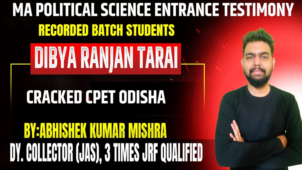 CPET MA Political Science Topper